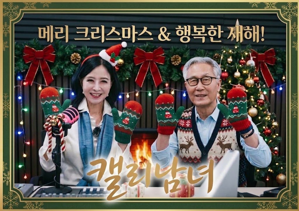 크리스마스 털장갑 콤비